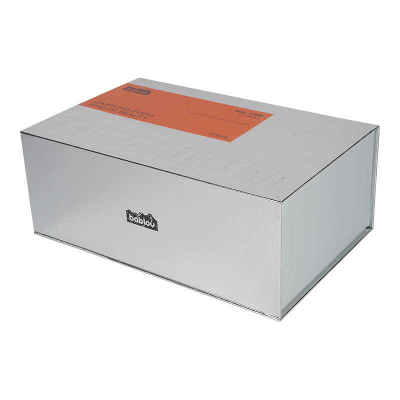 豪华银色翻盖硬质礼盒,带防篡改环